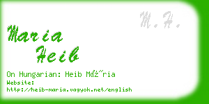 maria heib business card
